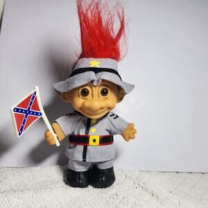 Copied - Copied - Russ "Southern Soldier" Troll Doll, 5in-RED Hair